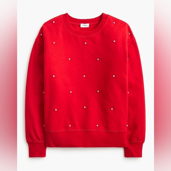 J Crew Rhinestone Embellished Sweatshirt - Picture 3 of 12